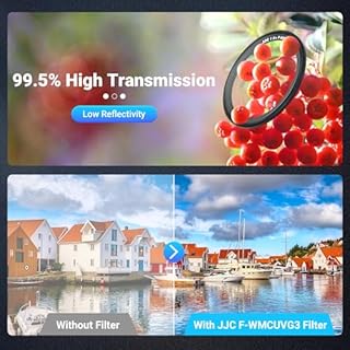 JJC UV Protective Filter for Ricoh GR IV HDF Monochrome GR IIIx GR IIIx HDF GR3X HDF GR III GR III HDF GR3 HDF & GR II GR2, 19 Layers Mulit-Coated Ultra Slim UV Ultraviolet Filter with Filter Case