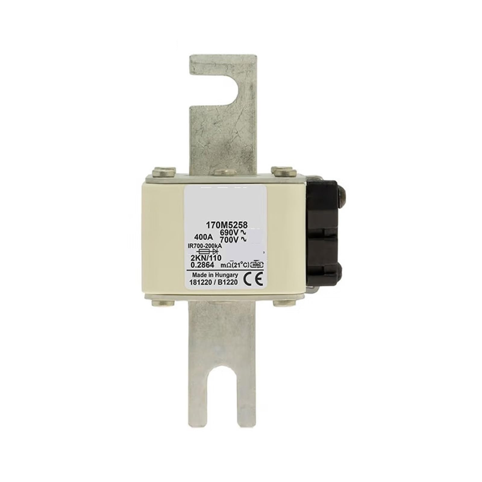 Fusible 170M5258 rápido que protege circuitos industriales con corte de alta velocidad 400A