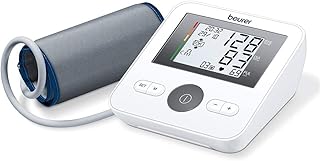 Beurer BM 27 Upper Arm Blood Pressure Monitor With Cuff Position Control And The Automatic Incorrect Usage Message With German Technology, White