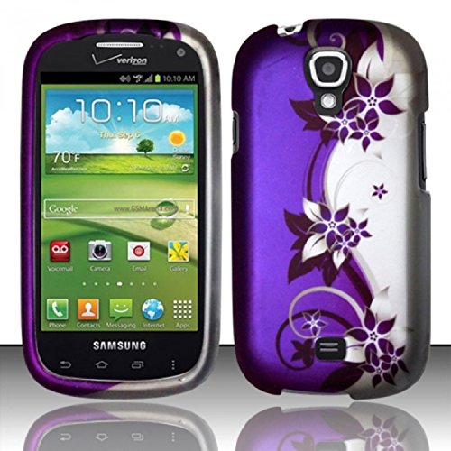 For Samsung Stratosphere 2 i415 (Verizon) Rubberized Design Cover - Purple/Silver Vines For Samsung Stratosphere 2 i415 (Verizon) Rubberized Design Cover - Purple/Silver Vines