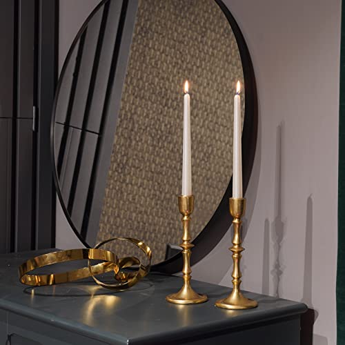 Candlestick Holders For Taper Candle - Modern Gold Candleholder Display Candle Centerpiece,Wedding Candles, Easter Candle Holders 3.5 X 3.5 X 9 Inch Set Of 2 Guichifun #TOP3