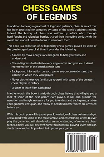 Chess Games of Legends: 20 Legendary Grandmaster