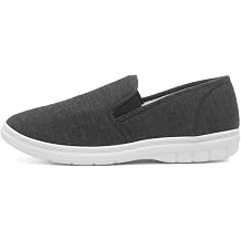 Hobos Mens Charcoal Slip On Gusset Canvas Shoe