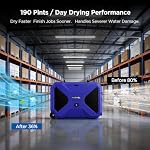 190 Pints LGR Commercial Dehumidifier with Pump, Stackable Industrial - Image 3