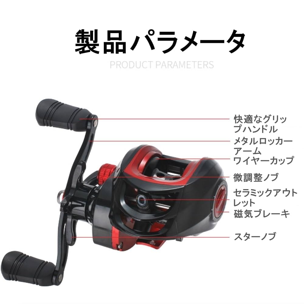 フィッシングリール ギア比4.8:1 Amazon | 氷上釣り用リール、 4.8:1 ギア比ステンレススチール