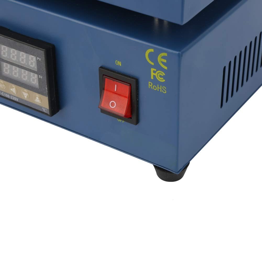 Estación de precalentamiento de placa de calentamiento eléctrico LCD digital, pantalla táctil LCD de calentamiento de teléfono móvil, adecuada para PCB, pantalla de teléfono móvil, pantalla LED, etc.