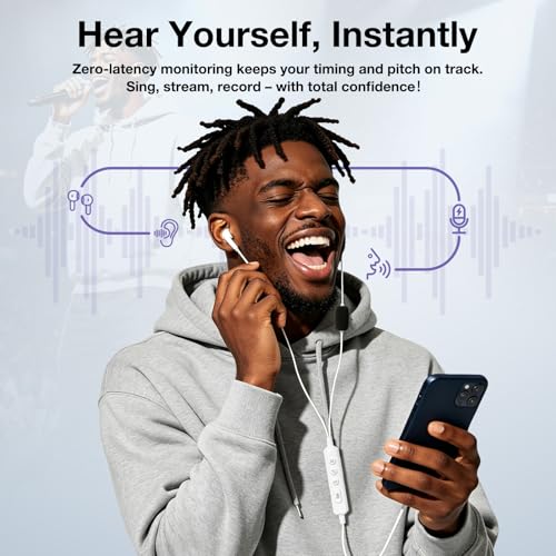 Image of KM08 Live Streaming & Karaoke Headset with Mic, Voice Changer Sound Effects