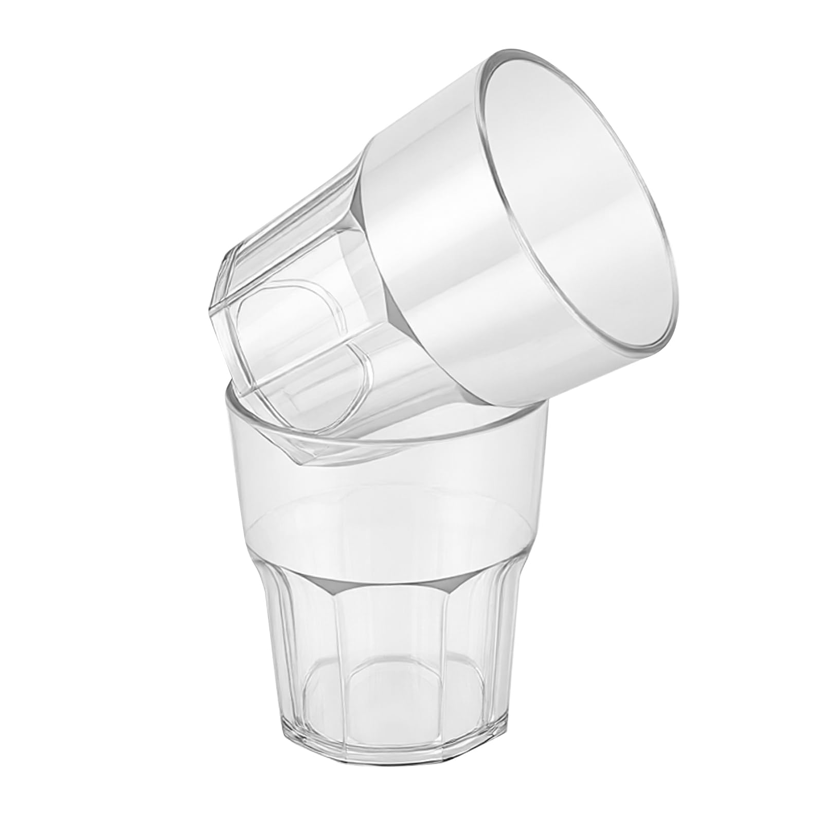 Lot de 30 gobelets en plastique transparent réutilisables de 260 ml pour cocktail, jus, whisky, vin, pique-nique, fête, camping