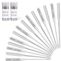 Wamkon 20 Stücke Nähmaschinennadeln Größe 80/12 Universal Nähmaschine Nadel Nähnadeln Nähmaschine für Haushalt Nähen