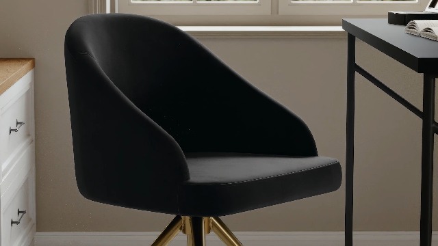 Amazon.com: Martha Stewart Sora Stationary Swivel Task Chair with