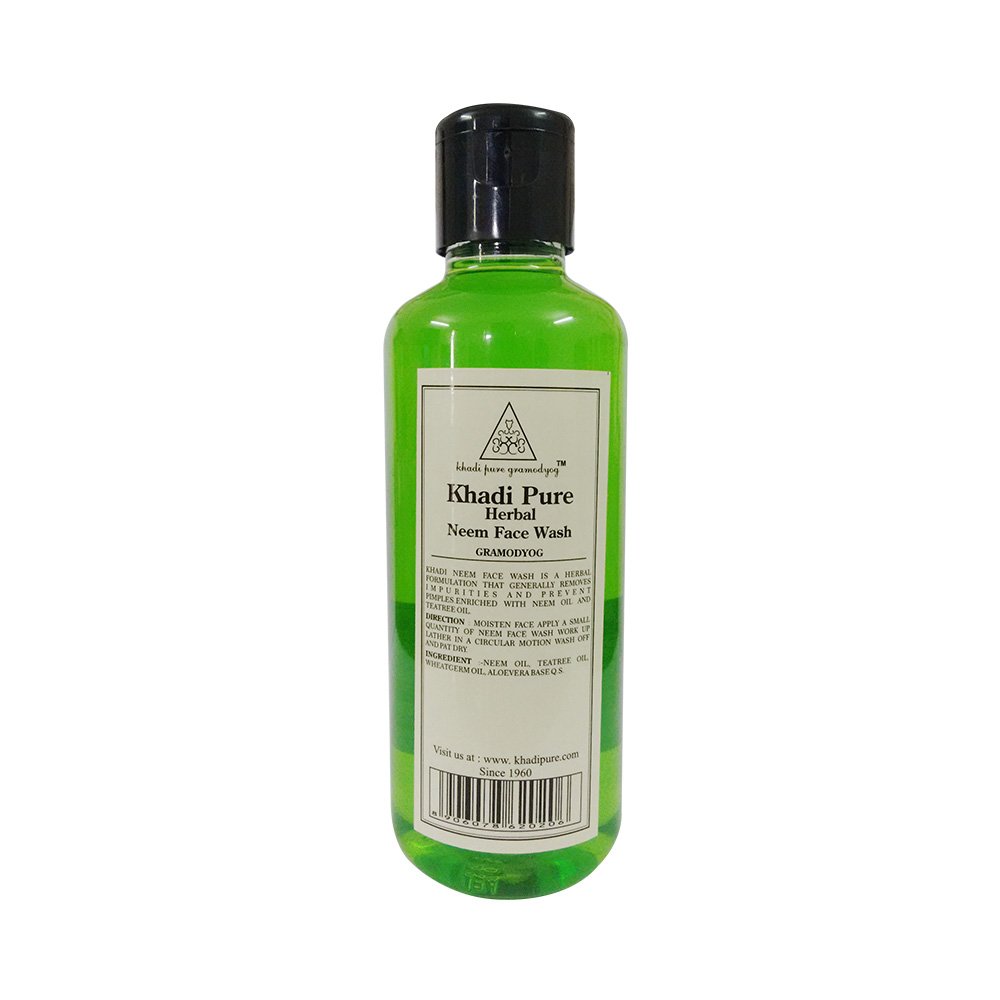 Khadi Pure Gramodyog Herbal Neem Face Wash, 210ml