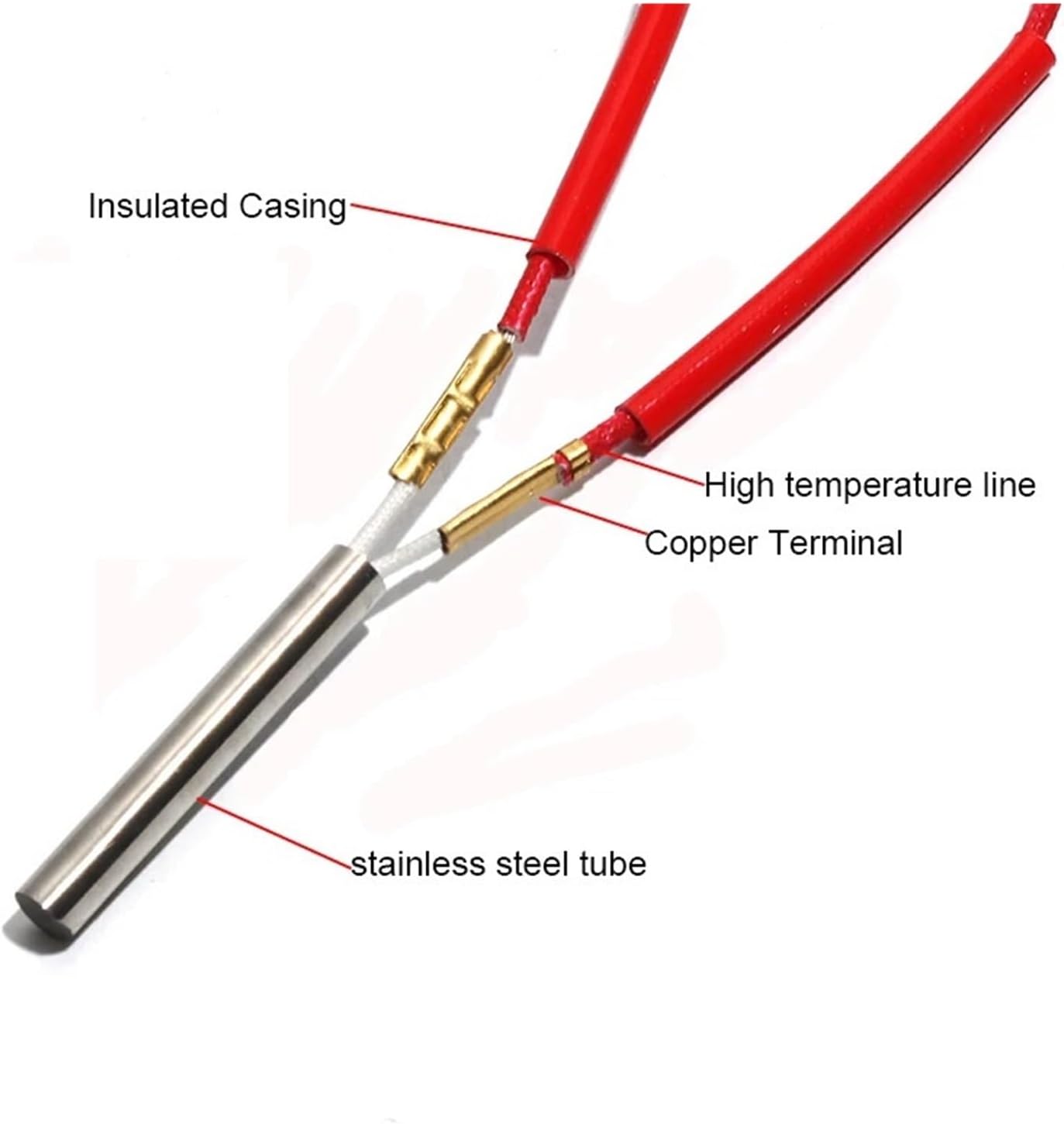 Cartridge Heating Resistance Element 12mmx98-115mm 110V/220V/380V 290W/300W/310W/340W for Molding 5pcs(220V,290W 12x98mm)