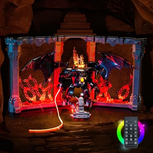 BRICKSHINING LED Lighting Compatible with LEGO Balrog Book Nook 10367 - JUST Lights，Light Kit...