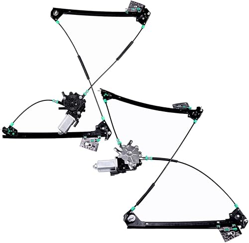 SCITOO Reemplazo del Elevalunas eléctrico delantero izquierdo+delantero derecho para 1997-2004 para Chevrolet Corvette, 748-472