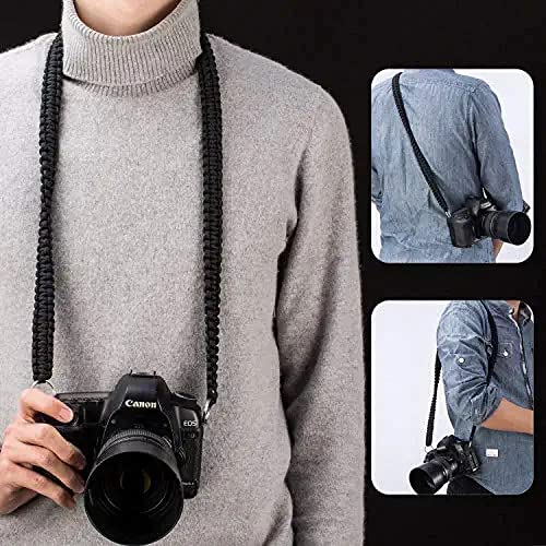 Image of Black Beauty Peak Design Shoulder Camera Strap Belt for Hand Neck and Shoulder with Detachable Ring Strong Grip for Sony Fujifilm Nicon DSLR Black