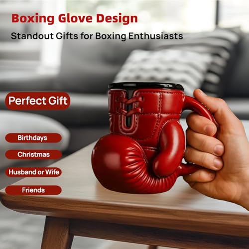 Image of Boxing Glove Coffee Mug,Stainless Steel Cup with Handle