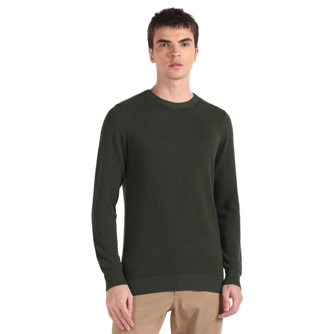 flying machine Men's Regular Fit Sweater| Solid-picture-53