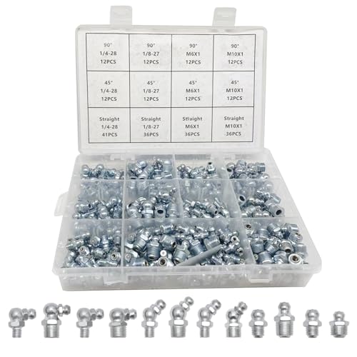 Snapklik Boatsea 245pcs Grease Fitting Assortment Kit Sae