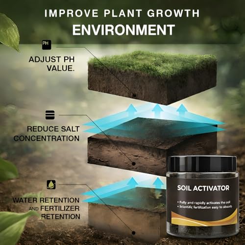 Image of Soil Activator Plant Growth Booster | Suitable for Indoor & Outdoor Plants | for Pots, Gardens & Home Plants | Easy to Use, 60gm, Pack of 1