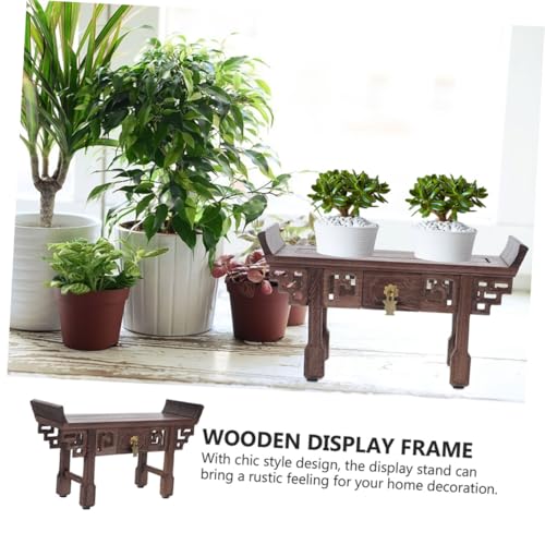 Présentoir en bois rustique pour pot de fleurs et décoration de table - 3