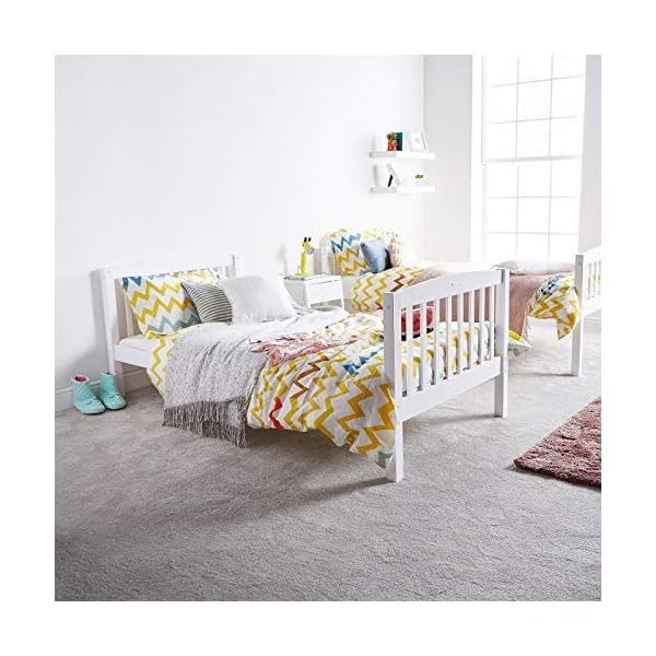KOSY KOALA HEAVY DUTY WHITE WOOD BUNK BED 3FT SINGLE SPLIT INTO 2 SINGLE BEDS FOR KIDS CHILDREN ADULTS OPTIONS FOR DRAWERS AND MATTRESSES KIDS BUNKBED (BUNK BED FRAME) - Image 5
