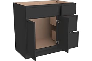 Solid Wood 42" Bathroom Vanity: Perfect Storage Solution