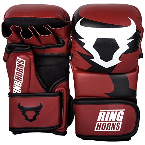 Ringhorns Charger Gants de MMA Mixte Adulte, Rouge, L/XL