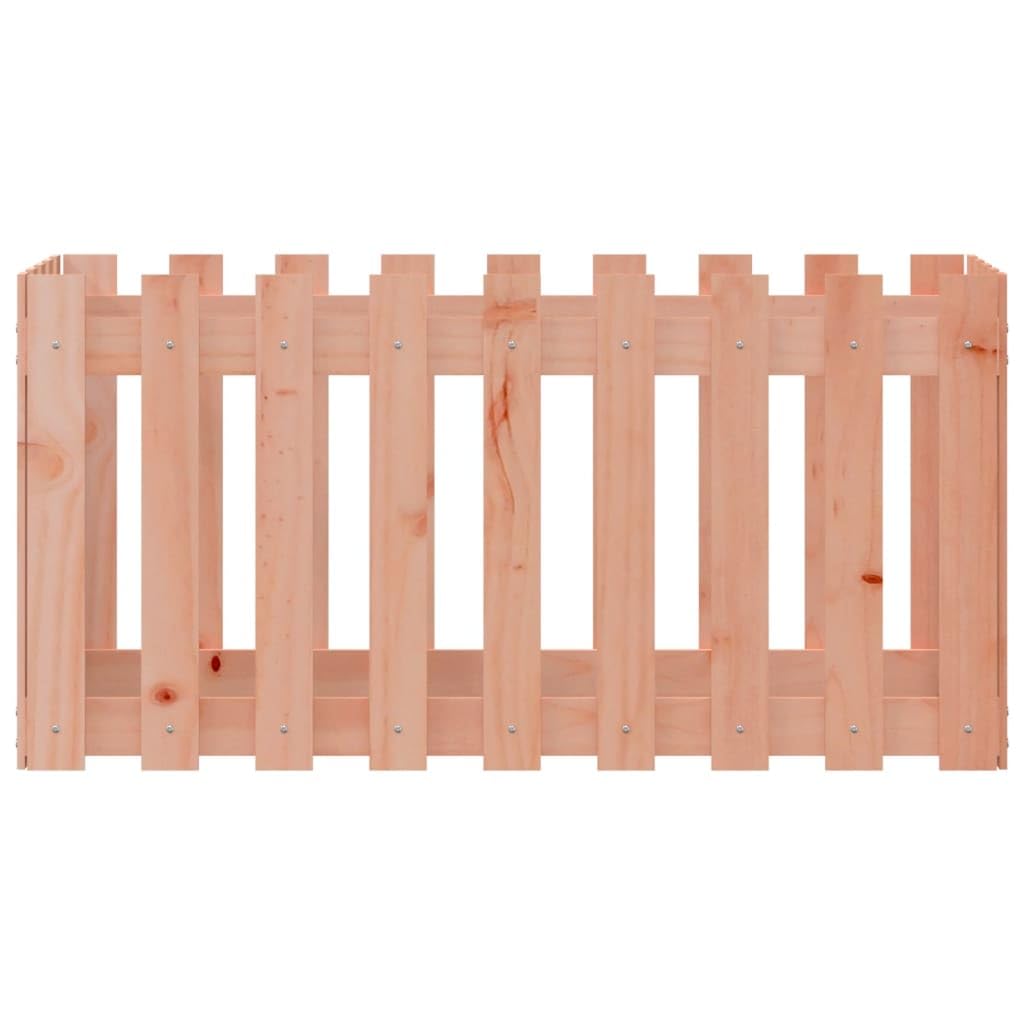 Fioriera Rialzata da Giardino 100x50x50 cm in Legno di Douglas | Vaso rettangolare per orto domestico e fiori, ideale per decorare il balcone, la terrazza o il patio.