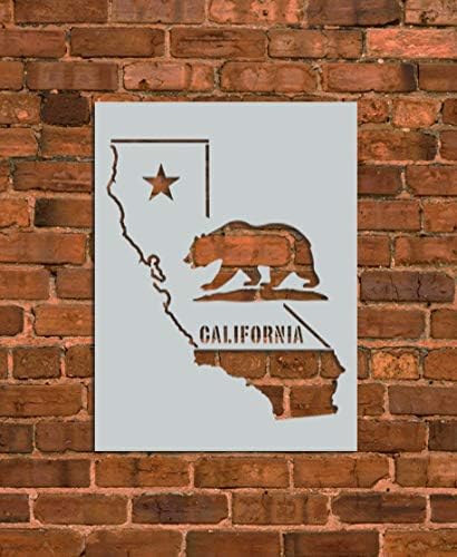 California Decor Stencil Template - Reusable Stencil - INNOVO Stencils