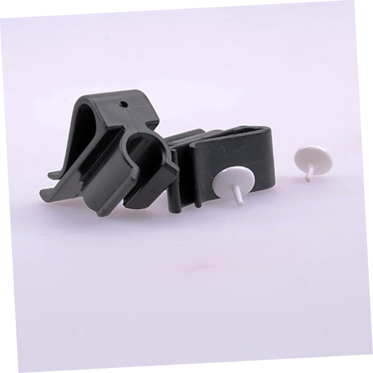Support de Putter Noir en PP, Lot de 2 Clips pour Golf, Pince de Club Sécurisée, Se Fixe Facilement Paquet, Accessoire de Golf Pratique