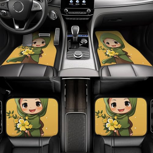 Tapis de sol voiture toutes saisons lot de 4 pour SUV et camions