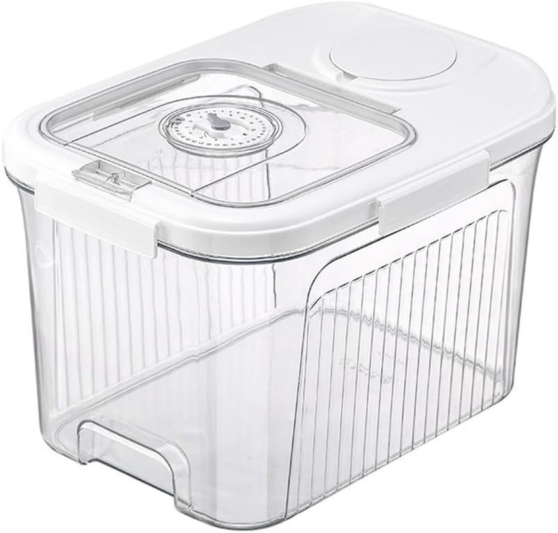 Grain Rice Storage Bin Clear Moisture Proof Large Window Container Supplies for Home Bedroom Dormitory Food Collection