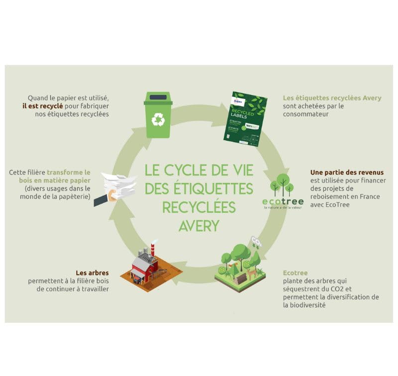 Étiquettes blanches Avery contre le désordre des archives - 4