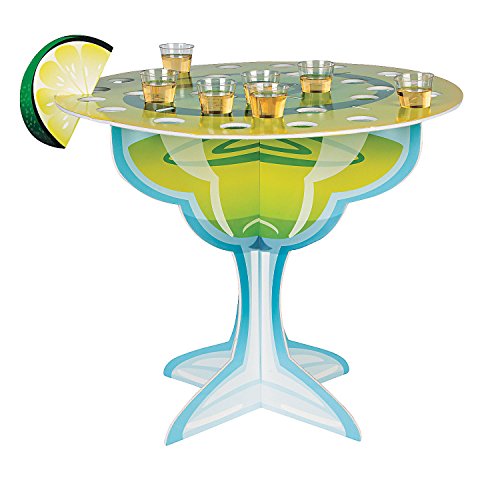 FE Margarita Glass Shot Glass Holder Tabletop Centerpiece - Holds up to 36 Glasses