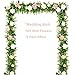 DearHouse Faux Eucalyptus Garland Plant, 2 Pack Artificial Vines Hanging Eucalyptus Leaves Greenery Garland for Wedding Backdrop Arch Wall Decor, 6 Feet/pcs UV Protected Indoor Outdoor