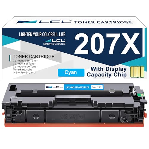 Toner cyan 207X LCL avec puce pour résoudre les pannes de détection sur HP M283
