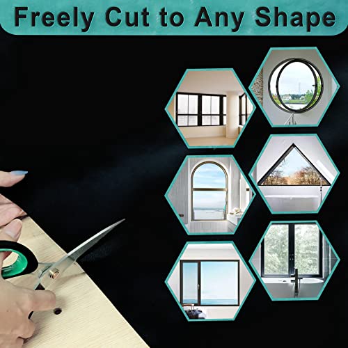 Black Out Blinds For Window 100% Blackout Portable 118" X 57" Blackout Fabric Temporary Blackout Shades For Windows Travel Blackout Curtains Sun Blocking Shades For Baby Nursery Bedroom Office Home #TOP2