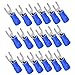 Mavaol 50 Pack Fork Crimp Terminals, 14 12 AWG, Copper, PVC Insulation, 19A Current, Easy Installation, for Electrical Wiring, Machinery, Industrial Automation