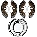 Front and Rear Brake Shoes for Honda TRX 300 2WD Fourtrax 2x4 1988-2000