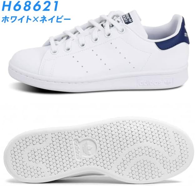 [アディダス] STANSMITH J [スタンスミス J] WHITE/PINK FX7522-fba [並行輸入品]