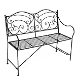 Garden Pleasure Gartenbank gerade Sitzfläche mit Armlehnen und Verzierungen