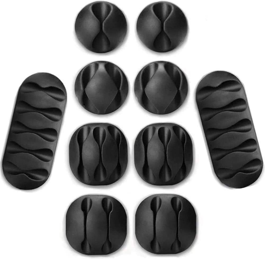 Force24 Cable Organizer for desks 10pcs Set of Self-Adhesive Cord Cable Wire Holder Organizer Cable Clips for Office and Home (10 Pcs Set) (B0BJK27TWB) Amazon Price History, Amazon Price Tracker