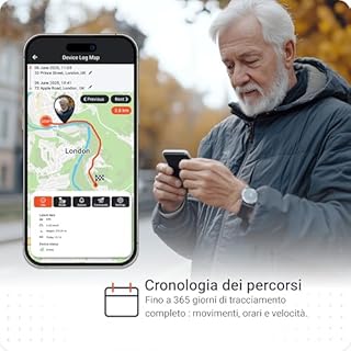 PAJ PEOPLE Finder 4G, Mini GPS Localizzatore per Bambini, Anziani e Oggetti - Durata Batteria fino a 5gg - Tracker Compatto, con Notifiche Impostabili via App e Allarmi in Tempo Reale