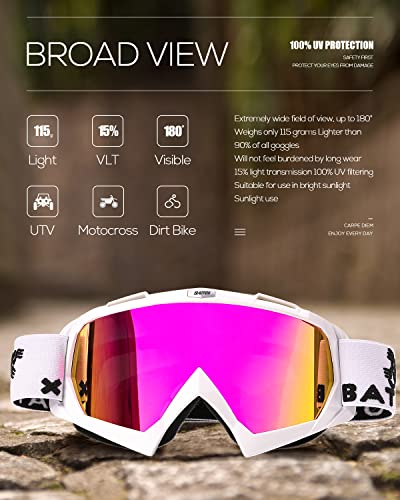 image for BATFOX Dirt Bike ATV Goggles Motorcycle Gear Riding Motocross Dirtbike