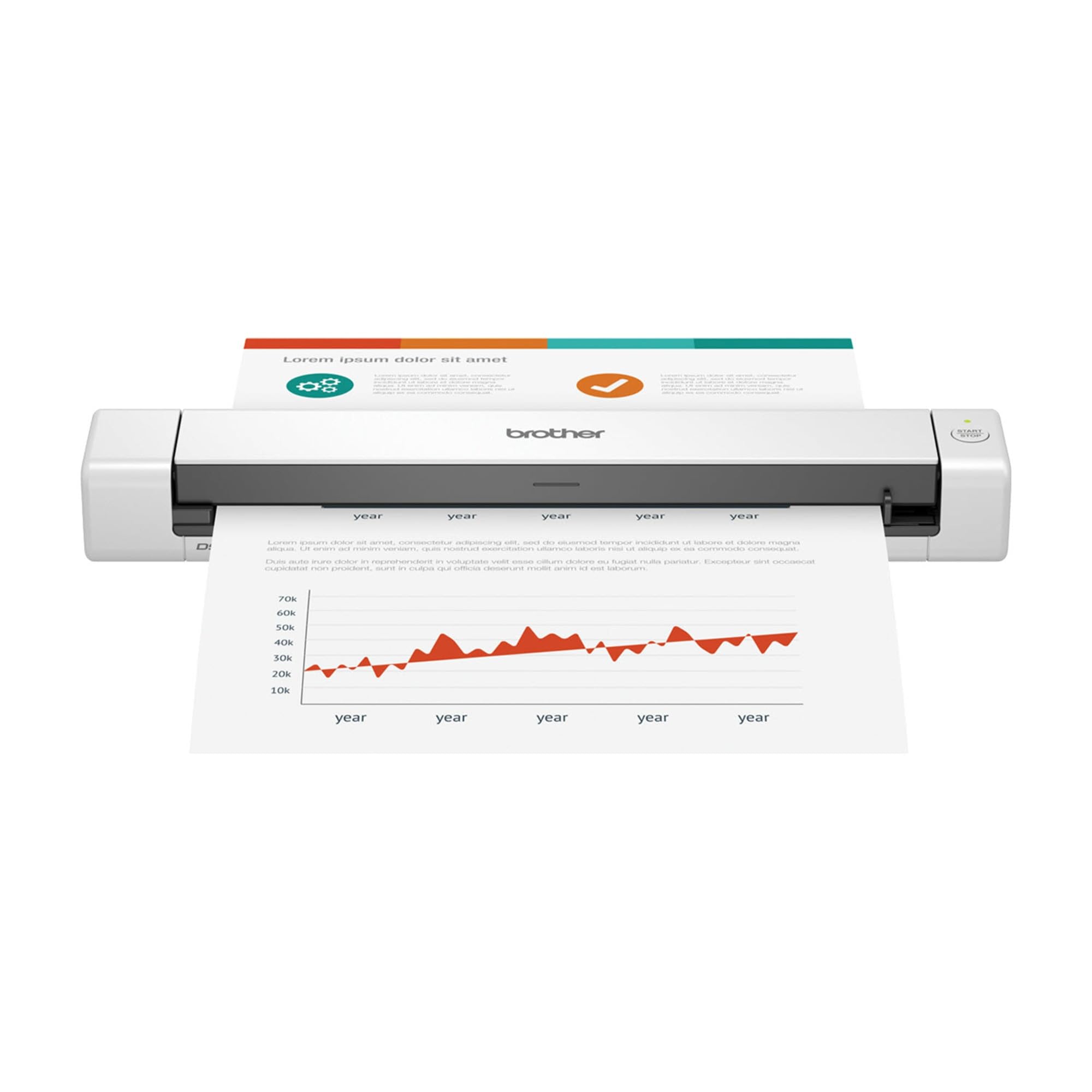 Brother DS-640 Compact Mobile Document Scanner, (Modello: DS640)