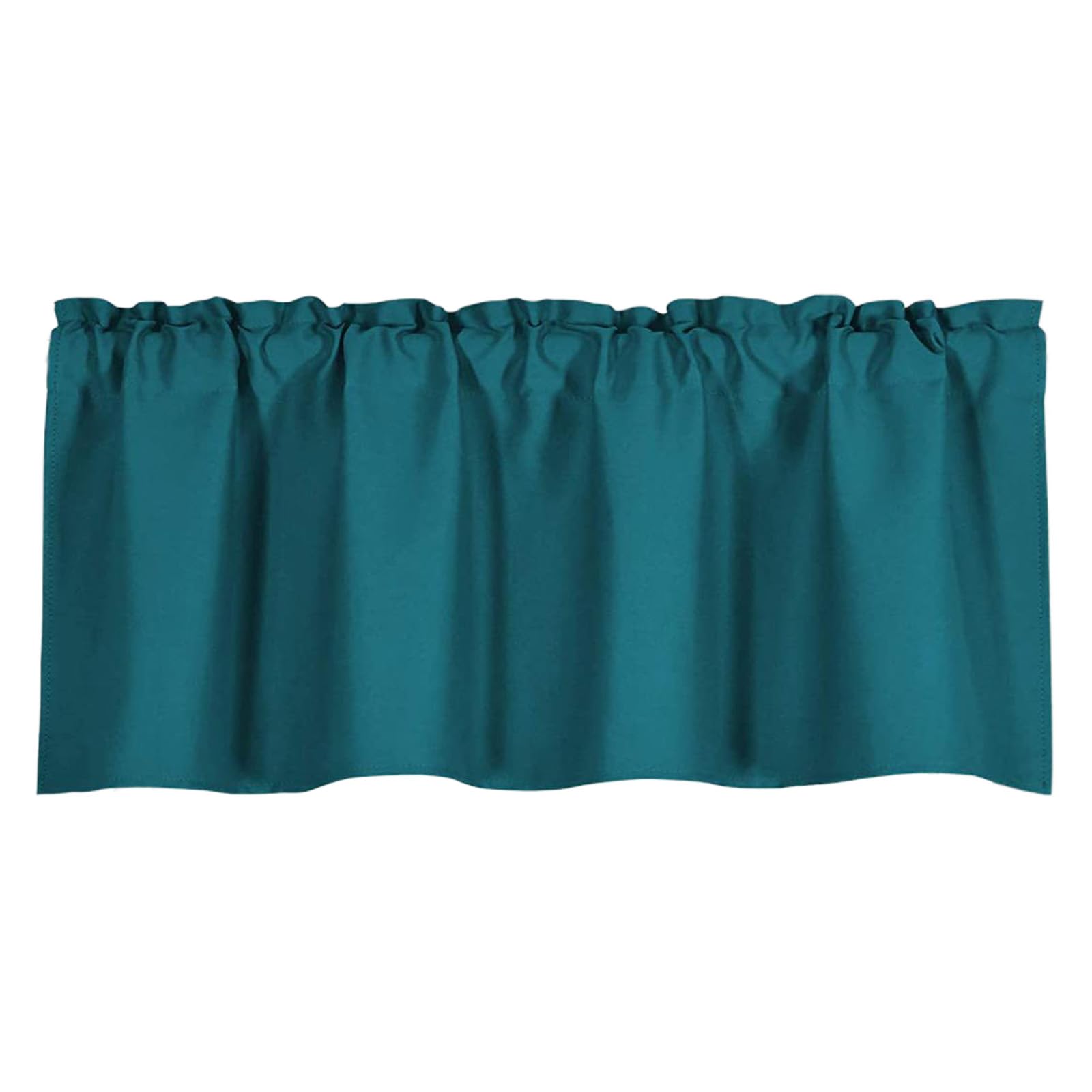 Nucelit Blackouts Short Curtain Rod Pocket Top Light Filtering Valance for Bedroom Living Room Enhances Home Decors Privacy Bedroom Window Coverings