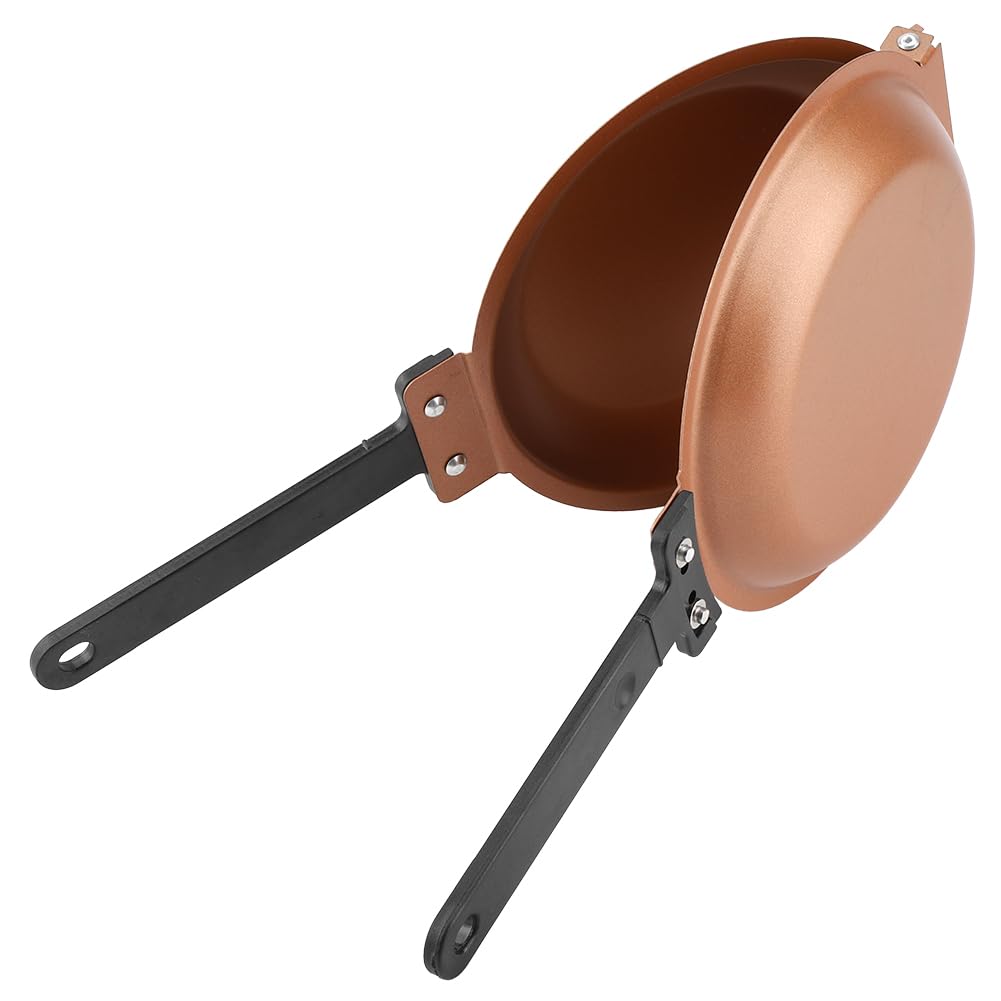 Padella in Ghisa, Padella per Pancake da 19 Cm / 7,5 Pollici, Padella per Griglia a Doppio Lato, Padella per Friggere le Uova, Padella per Frittata, Padella per Uova