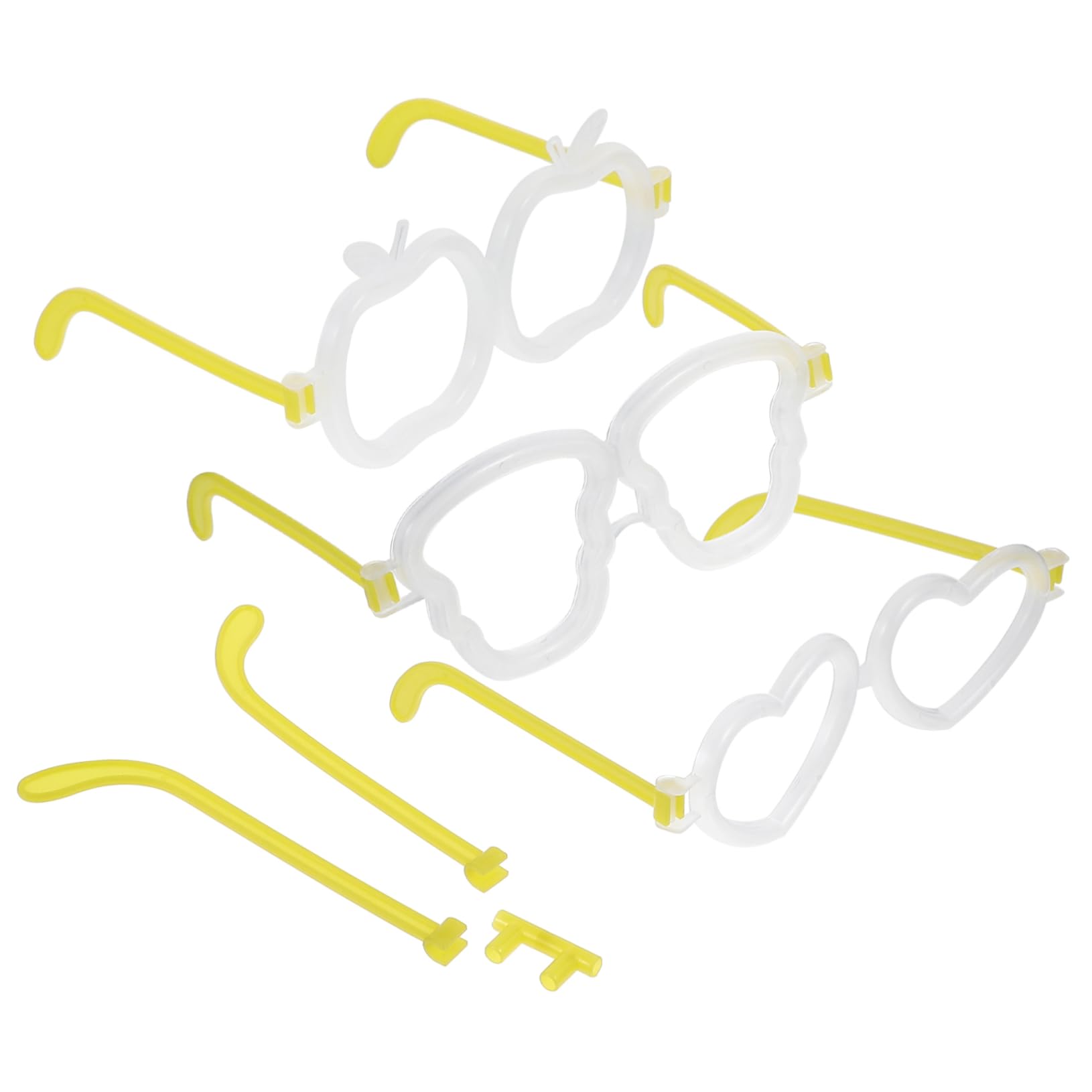 ifundom Diy Toy Glasses Frames 20 Pack Glow Glasses Connectors for Boys and Girls Adults