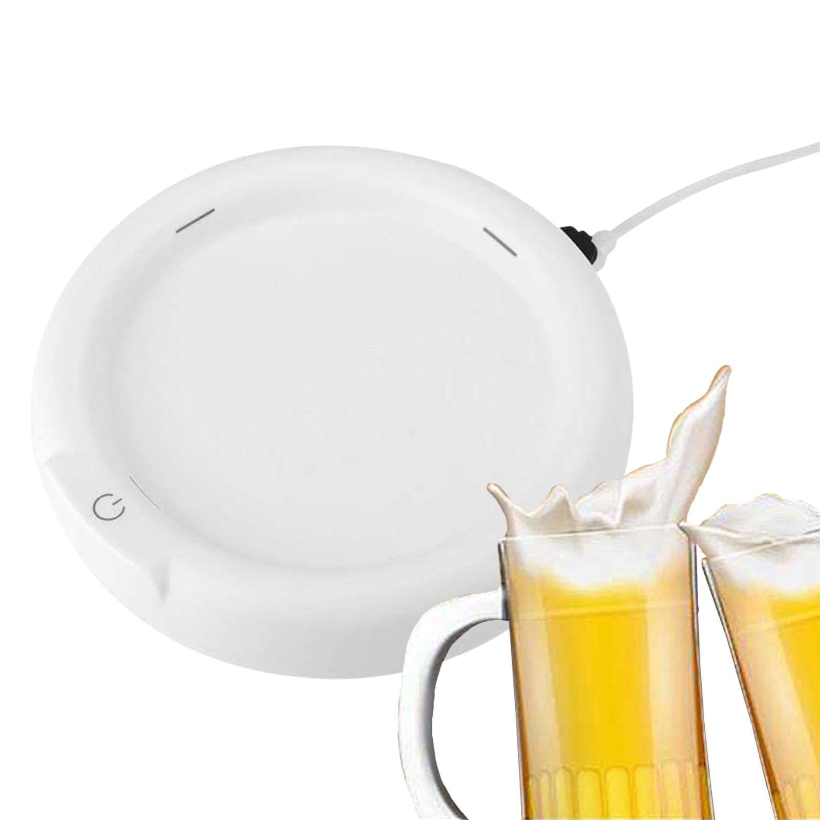 Beer Foamer Bubbler - 1800mAh Portable Beer Foamer Machine | Rechargeable Ultrasonic Beer Foamer, Beer Foamer Surger, Beer Foam Maker for Home Meetings, with User Manual and Charger