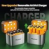 AAA Rechargeable Batteries with Charger,Battery Charger AA/AAA,Triple A Batteries Rechargeable Battery,3A High Capacity Solar Batteries 8 Pack 1100mAh 1.2V,Fast Charger for NiMH/Lithium Battery #1